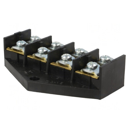 Regletă de conexiuni terminal 16mm2 400V 4 piste | Electronic-mag.ro | Componente Electronice