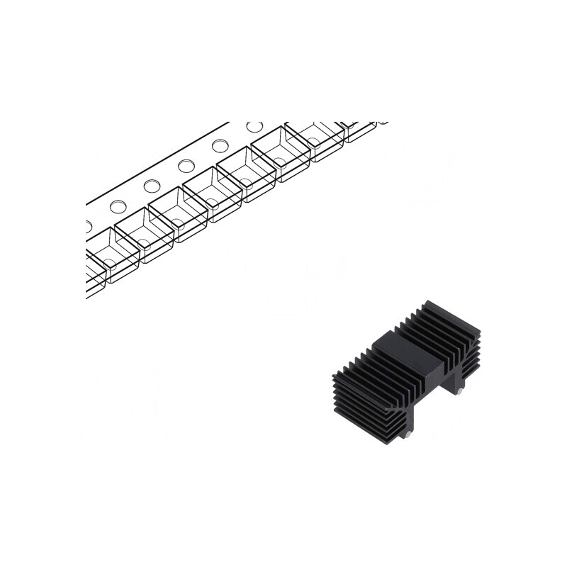 Radiator Extrudat Negru 12.7mm x 26mm | Electronic-mag.ro | Componente Electronice Radiator Extrudat Negru 12.7mm x 26mm | Electronic-mag.ro | Componente Electronice