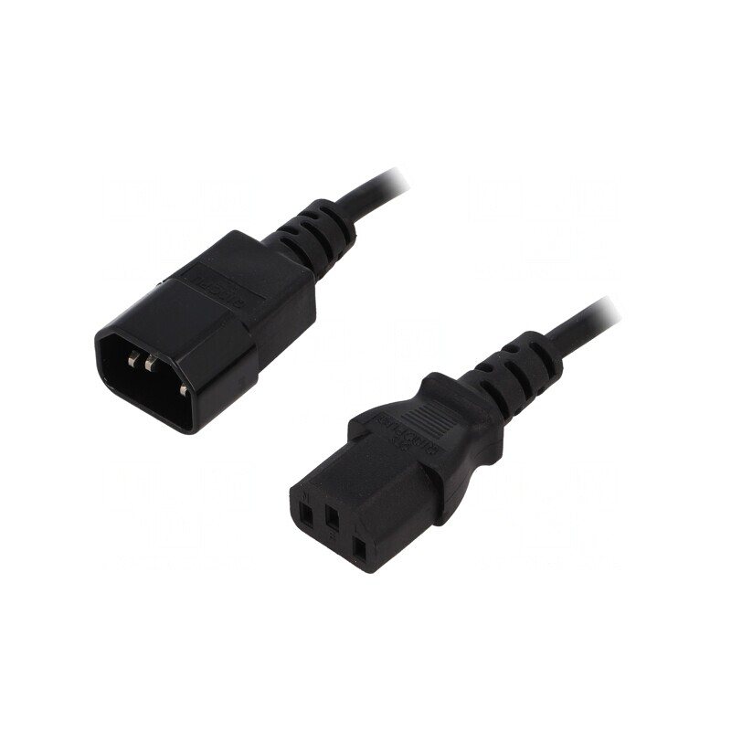 Cablu Alimentare IEC C13 Mamă la IEC C14 Tată 1m Negru 10A | Electronic-mag.ro | Componente Electronice Cablu Alimentare IEC C13 Mamă la IEC C14 Tată 1m Negru 10A | Electronic-mag.ro | Componente Electronice