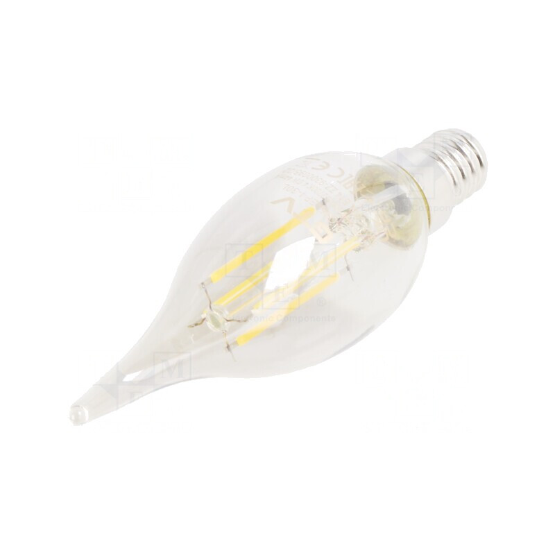 Lampă LED gri E14 4W 2700K | Electronic-mag.ro | Componente Electronice