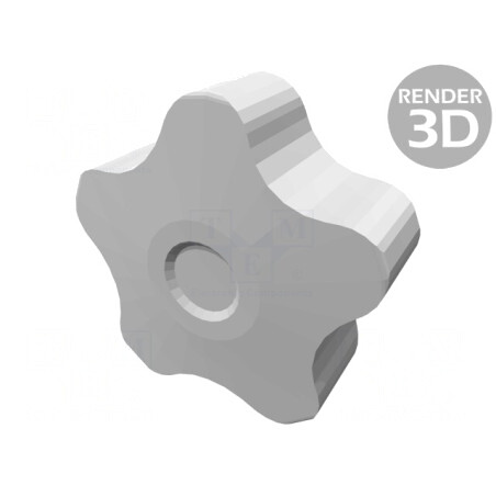 Buton de Reglare 50mm M12 Capac Gri | Electronic-mag.ro | Componente Electronice