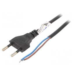 Cablu Electric 2x0,5mm2 PVC 3m Negru | Electronic-mag.ro | Componente Electronice