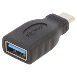 Adaptor OTG USB 3.0 USB-A la USB-C Negru | Electronic-mag.ro | Componente Electronice