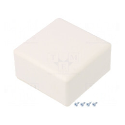 Carcasă Universală ABS Albă 71x71x37 mm | Electronic-mag.ro | Componente Electronice