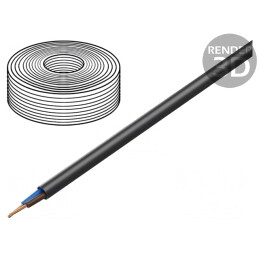 Cablu Electric Negru 2x2,5mm2 TITANEX | Electronic-mag.ro | Componente Electronice