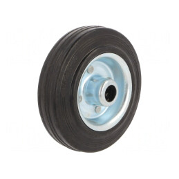 Roată de transport 125mm gumă 100kg | Electronic-mag.ro | Componente Electronice
