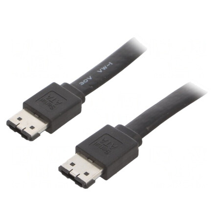 Cablu SATA II 0.5m Plat Mufă-Mufă | Electronic-mag.ro | Componente Electronice