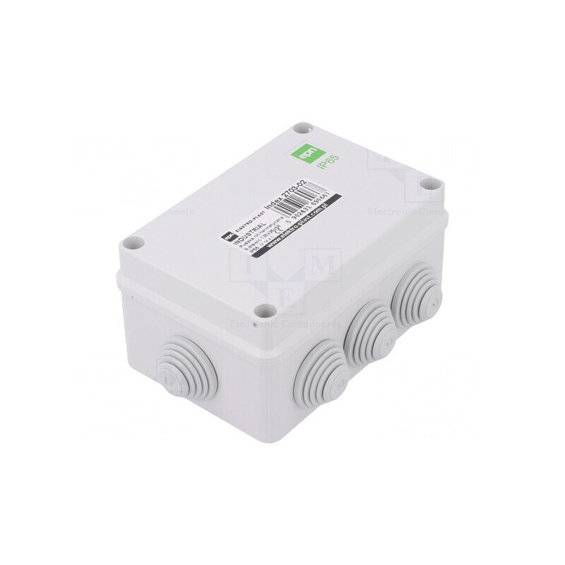Cutie de conexiuni IP55 95x130x58mm Gri | Electronic-mag.ro | Componente Electronice