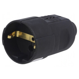 Conector alimentare AC 230V 16A negru | Electronic-mag.ro | Componente Electronice