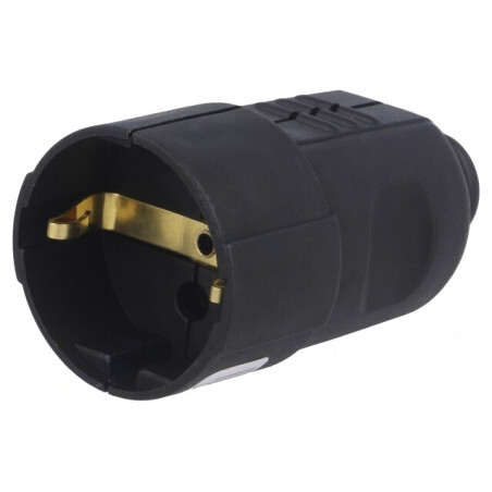 Conector alimentare AC 230V 16A negru | Electronic-mag.ro | Componente Electronice