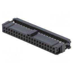 Mufă IDC Mamă 40 PIN Cablu-Bandă Aurită Neagră | Electronic-mag.ro | Componente Electronice