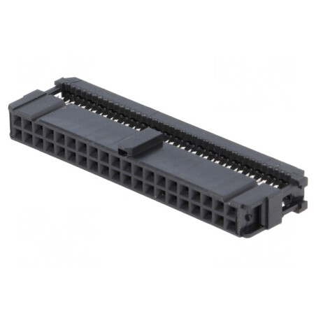 Mufă IDC Mamă 40 PIN Cablu-Bandă Aurită Neagră | Electronic-mag.ro | Componente Electronice