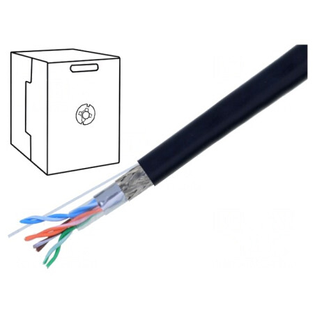 Cablu Ethernet Industrial SF/UTP 5e 26AWG PVC | Electronic-mag.ro | Componente Electronice