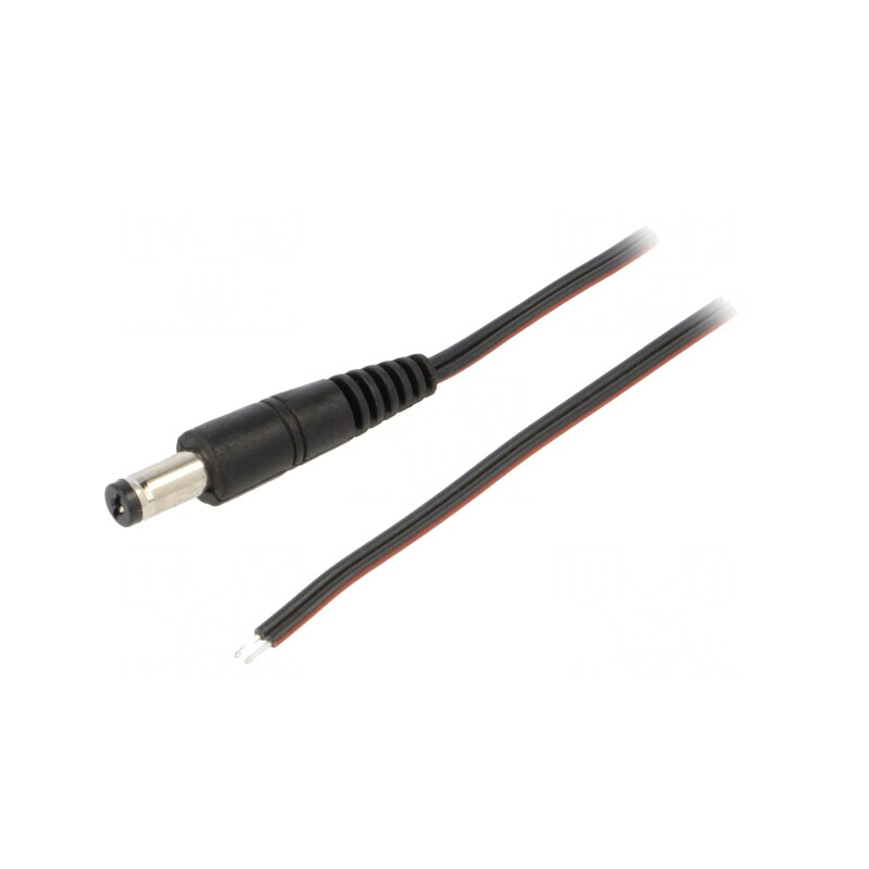 Cablu Alimentare 1,5m DC 5,5/1,7 Mufă Dreaptă Negru | Electronic-mag.ro | Componente Electronice