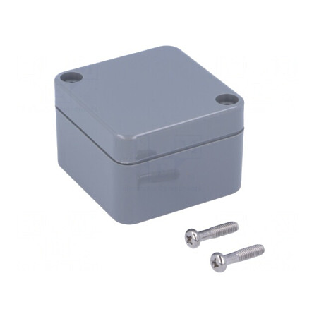 Carcasă universală ABS gri închis IP65 50x52x35mm | Electronic-mag.ro | Componente Electronice