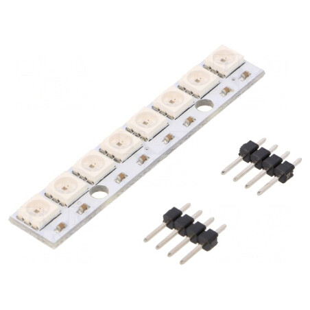 Modul LED RGB 5050 5VDC pentru Arduino cu 8 diode | Electronic-mag.ro | Componente Electronice
