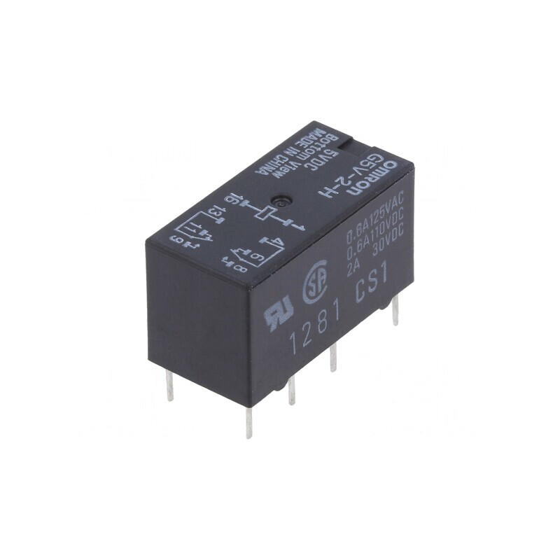 Releu electromagnetic DPDT 5V 2A | Electronic-mag.ro | Componente Electronice