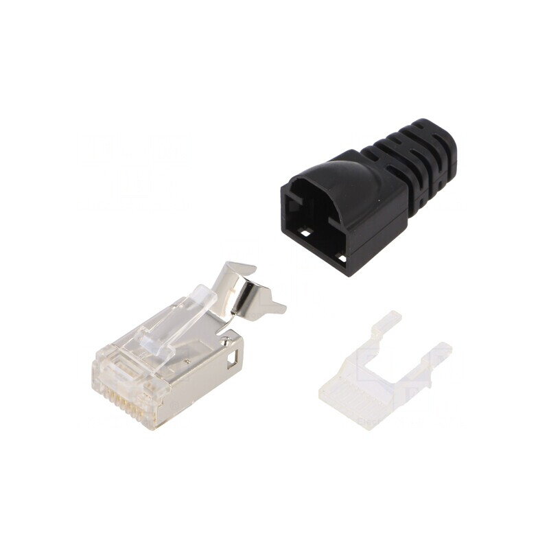 Mufă RJ45 8p8c Cat6a Ecranată Aurită | Electronic-mag.ro | Componente Electronice Mufă RJ45 8p8c Cat6a Ecranată Aurită | Electronic-mag.ro | Componente Electronice
