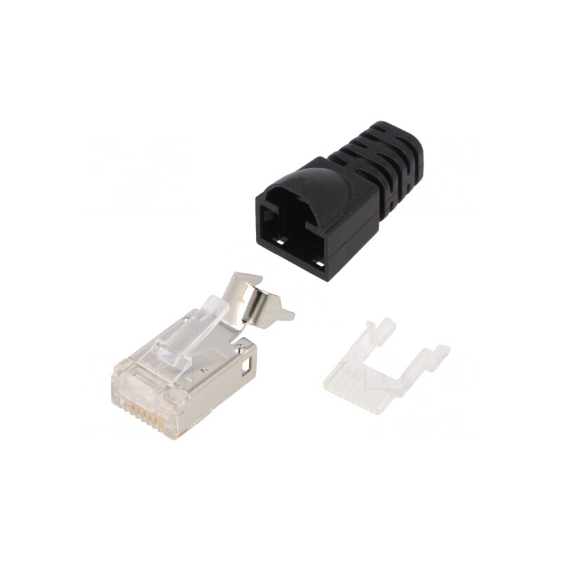 Mufă RJ45 ecranată Cat 6a aurită 8p8c | Electronic-mag.ro | Componente Electronice Mufă RJ45 ecranată Cat 6a aurită 8p8c | Electronic-mag.ro | Componente Electronice