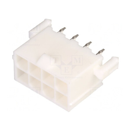 Soclu cablu-placă Mini-Fit Jr 8 pini aurit 4.2mm | Electronic-mag.ro | Componente Electronice