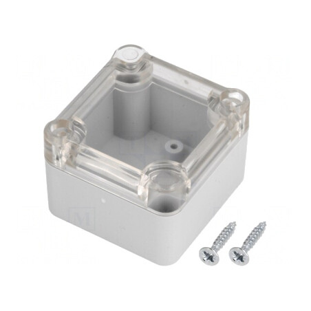Carcasă Universală Gri ABS 49mm x 51mm x 36mm cu Garnitură | Electronic-mag.ro | Componente Electronice