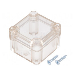 Carcasă Universală ABS Transparentă 49x51x36mm | Electronic-mag.ro | Componente Electronice