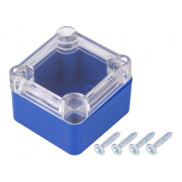 Carcasă universală ABS albastru IP65 49x51x36mm | Electronic-mag.ro | Componente Electronice