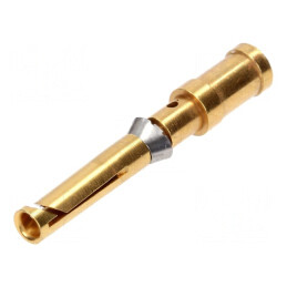Pin mamă cupru aurit 2,5mm2 14AWG crimpat | Electronic-mag.ro | Componente Electronice