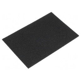 Burete electroconductor ESD 200x300x5mm Negru | Electronic-mag.ro | Componente Electronice