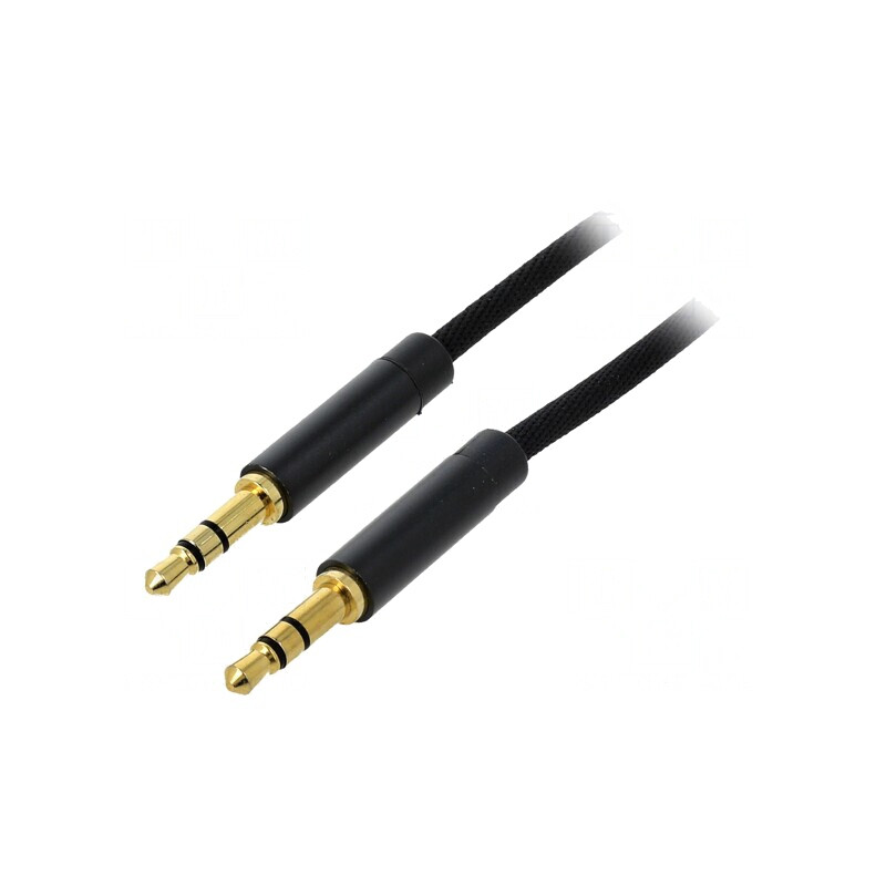 Cablu Jack 3,5mm 3pin 1,5m Negru | Electronic-mag.ro | Componente Electronice
