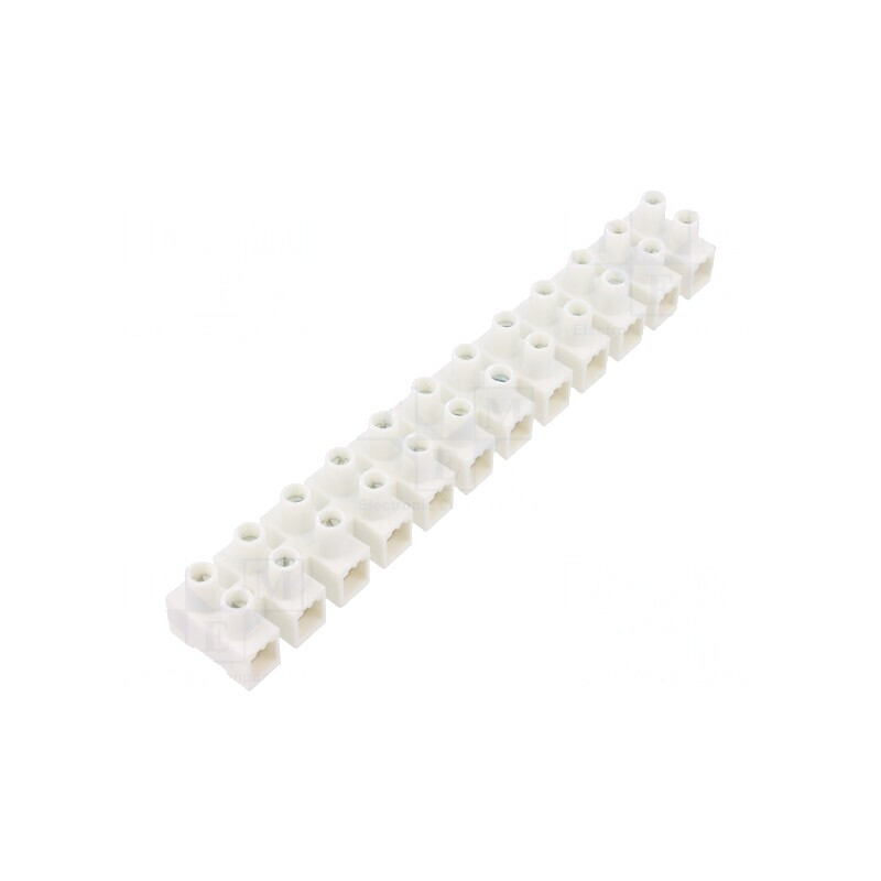 Regletă Conexiuni Terminale 10mm2 450V 12 Piste | Electronic-mag.ro | Componente Electronice
