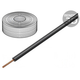 Cablu electric litat PVC 0,25mm2 negru 10m | Electronic-mag.ro | Componente Electronice