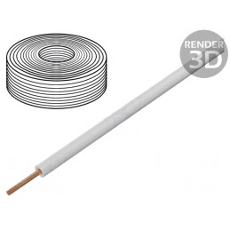 Cablu litat PVC alb 0,25mm2 10m | Electronic-mag.ro | Componente Electronice