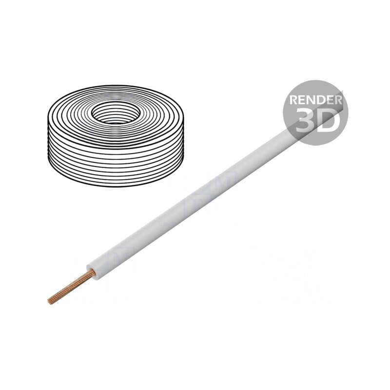 Cablu litat PVC alb 0,25mm2 10m | Electronic-mag.ro | Componente Electronice Cablu litat PVC alb 0,25mm2 10m | Electronic-mag.ro | Componente Electronice