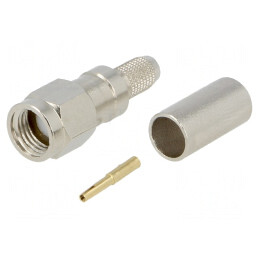 Mufă SMA Reverse Mamă 50Ω RG58 Crimpat PTFE | Electronic-mag.ro | Componente Electronice