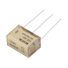 Condensator de Hârtie 150nF 275VAC 20mm THT PZB300 | Electronic-mag.ro | Componente Electronice