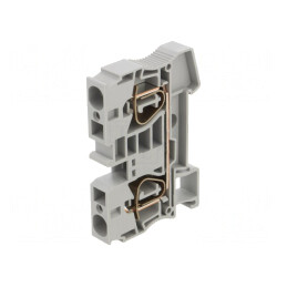 Conector de Îmbinare Șine 0,2-16mm2 1P 2 Borne Gri TS35 | Electronic-mag.ro | Componente Electronice