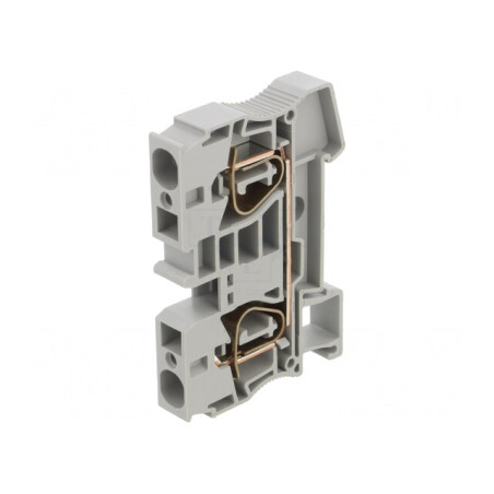 Conector de Îmbinare Șine 0,2-16mm2 1P 2 Borne Gri TS35 | Electronic-mag.ro | Componente Electronice