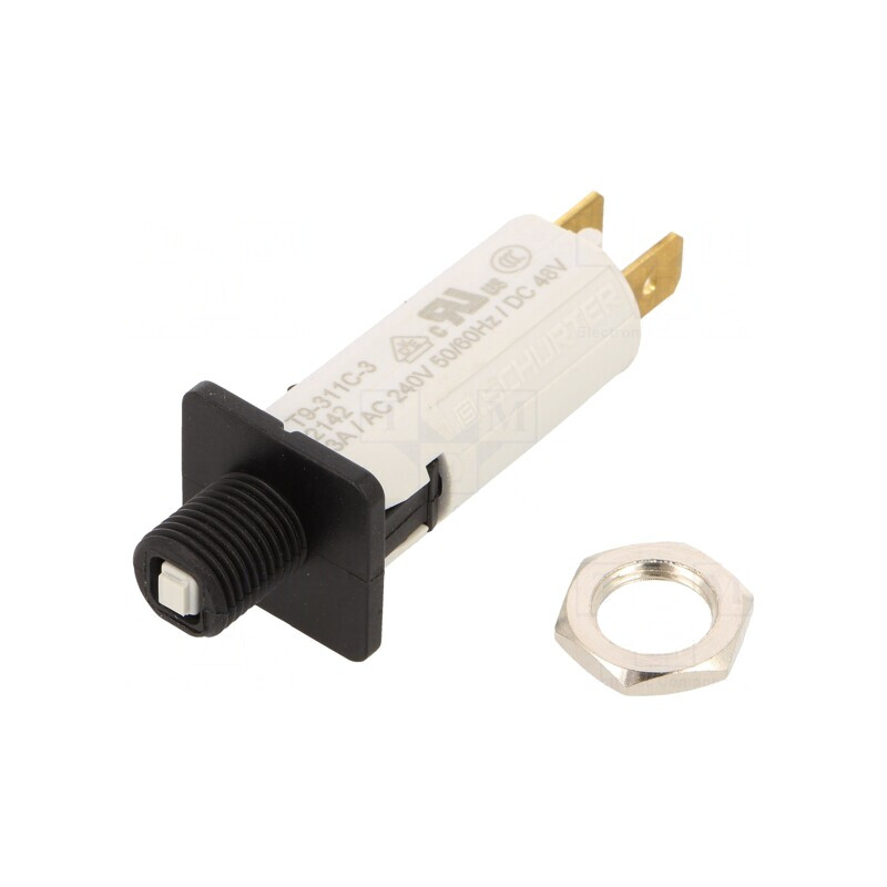 Întrerupător de Supracurent 240VAC 48VDC 3A SPST | Electronic-mag.ro | Componente Electronice