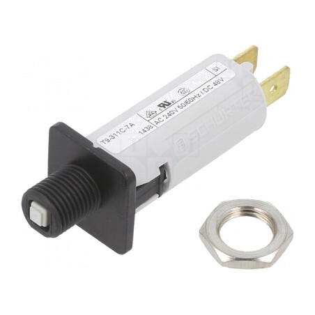 Întrerupător de Supracurent 7A 240VAC 48VDC SPST | Electronic-mag.ro | Componente Electronice