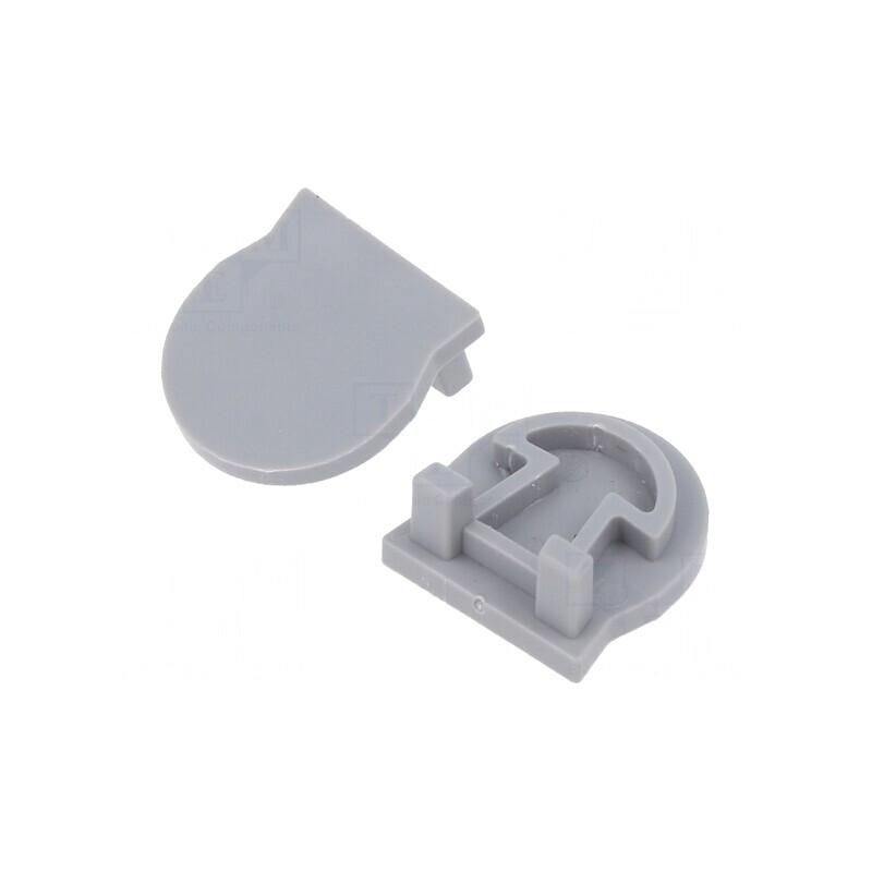 Obturator argintiu pentru profil LED, set 10 buc. | Electronic-mag.ro | Componente Electronice