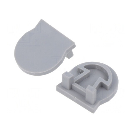 Obturator argintiu pentru profil LED, set 10 buc. | Electronic-mag.ro | Componente Electronice
