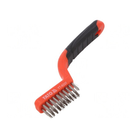 Perie de sârmă inoxidabilă 180mm cu 3 şiruri de perii | Electronic-mag.ro | Componente Electronice