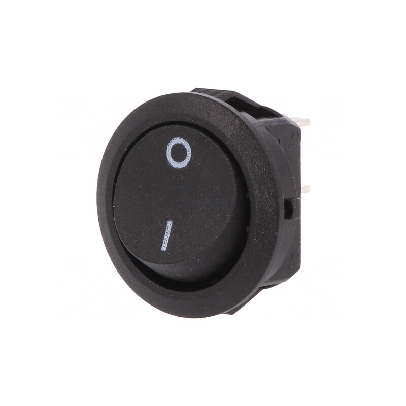 Comutator Basculant ON-OFF 12A 250V Negru IP40 | Electronic-mag.ro | Componente Electronice