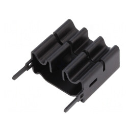 Radiator extrudat TO220 negru aluminiu 19x22x11 mm | Electronic-mag.ro | Componente Electronice