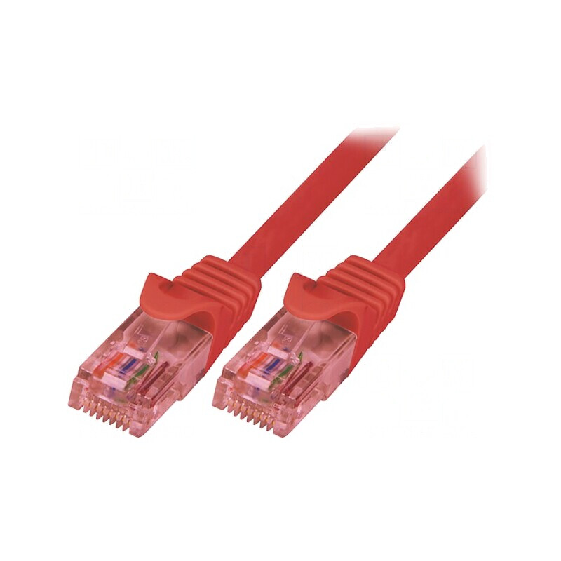 Patch Cord UTP Cat6 LSZH Roșu 2m | Electronic-mag.ro | Componente Electronice