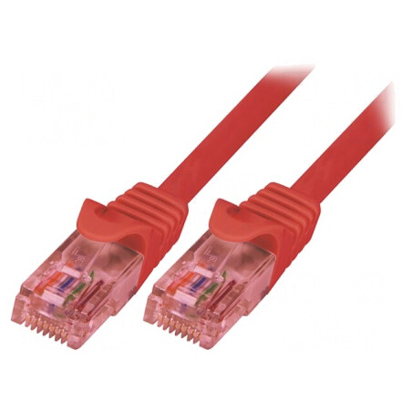 Patch Cord UTP Cat6 LSZH Roșu 2m | Electronic-mag.ro | Componente Electronice