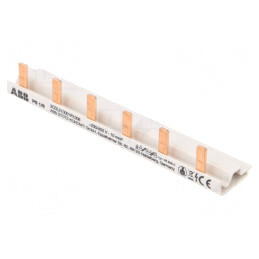 Bară Colectoare 6mm2 1P 690V 40A 6 Moduli | Electronic-mag.ro | Componente Electronice