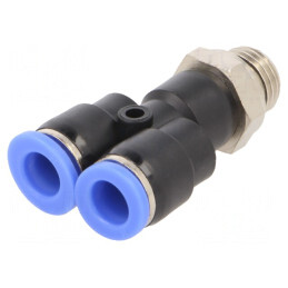 Racord push-in Y cu ramificaţie, 0,95-15bar, G 1/4 | Electronic-mag.ro | Componente Electronice