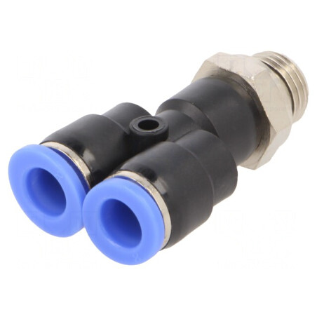 Racord push-in Y cu ramificaţie, 0,95-15bar, G 1/4 | Electronic-mag.ro | Componente Electronice